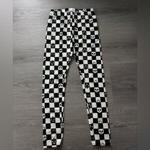 Cat & Jack Black and White Halloween Leggings